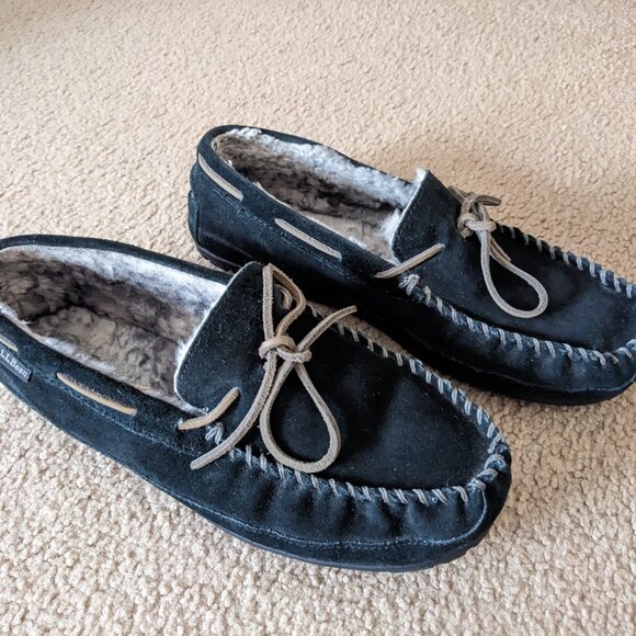 LL Bean Wicked Good Winter Moccasins Men's 11 - Picture 2 of 6